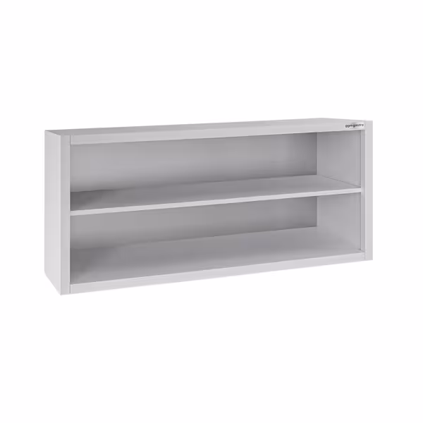 Armoire murale en acier inoxydable ECO - 1400x400mm - sans portes (ouvert) - 650mm de haut