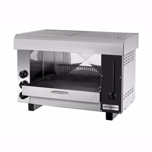 Gas Rise & Fall Salamander Grill PRO - 9.75kW - 3 Gas Burners - Natural Gas