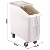 CAMBRO | Carrinho para farinha / Carrinho para ingredientes - 81 litros - em polietileno