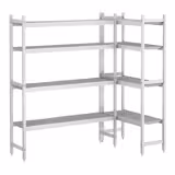 Regalset Aluminium - L-Form - Bautiefe: 460mm - Tragkraft: 600 kg