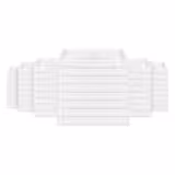 (48 pz) Cassetta Porta Impasto - Set - 48 Contenitori - EN 600x400 - Altezza: 70mm - Polipropilene - Bianco