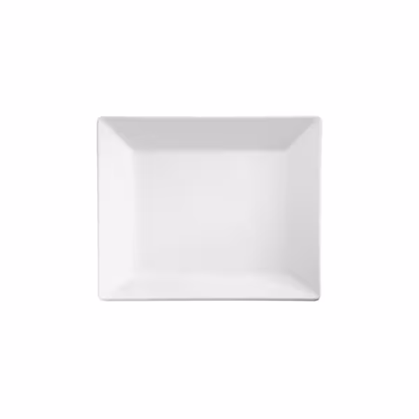 (6 pcs) Serving Tray - PURE - Melamine - 185x185mm - Height: 25mm - White