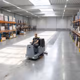 Ride-On Industrial Scrubber Dryer - Work Rate 6000 m²/h - Scrub Width 1200mm - Tanks 145L/165L