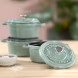 STAUB | Mini Cocotte Round Enamelled Cast Iron Casserole Dish – Ø10 cm - Sage Green