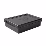 (8 pieces) THERMO FUTURE BOX | Thermobox TAKE AWAY - 10 Liter - Black