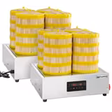 Stoomkoker | Dim Sum-stoompan - 2,5 kW - Digitaal - incl. 16 bamboemanden & 4 deksels