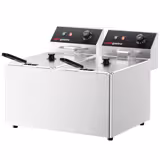 Elektro Doppelfritteuse - 8+8 Liter - 6,5 kW