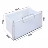 Zásuvka - 475x200x220 mm - z odolného plastu, čelní transparentní, s úchytem - kompatibilní s KSS200HN, TKSS200HN, KSS400HN & TKSS400HN - spodní umístění