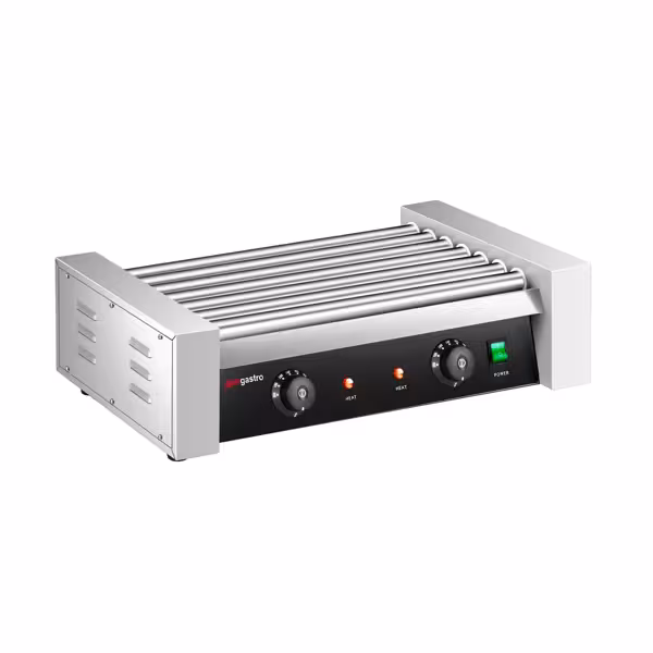 Worstenroller grill / Hot Dog Grill - 7 rollers - 2 zones