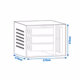 Système de filtration d’air extrait sans moteur – 2500 m³ – taux de séparation de 70 % – avec préfiltre & filtre à charbon actif