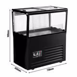 Bac réfrigéré à boissons PROFESSIONNEL - 730x450mm - 69 L - Avec 2 couvercle(s) coulissant(s) en verre