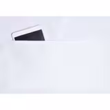 (6 pieces) KARLOWSKY | Basic Chef Bib Apron with Pocket – White - 750×900 mm - 2-Section Pocket