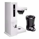 Commercial Bulk Coffee Brewer - 5L - 4.5 kW - with direct water connection & hot water tap - incl. thermal container