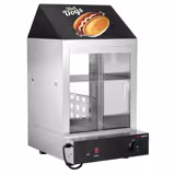 Commercial Sausage warming case – Hot Dog Heated Display Case - with Bun Shelf – 1.2 kW – 230 V