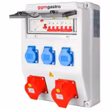 Dağıtım kutusu - 3x 230V, 1x 16A ve 1x 32A prizler - RCD sigortası dahil