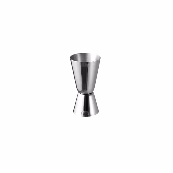 (6 pcs) Cocktail Jigger - Stainless Steel - 20ml & 40ml - external volume markings - CE marked