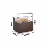 Patisserie Counter RIGA - 1058x990mm - double glazing - LED lighting