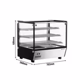 Warmhoudvitrine - 702mm - 1,10kW - 3 niveaus