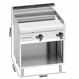 Commercial Gas Griddle - 13.8kW - Smooth Plate - Cooking area: 795x500mm - on Stand