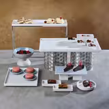 (6 pcs) GN 1/3 Gastronorm Tray - ASIA PLUS - Melamine - 325x176mm - Height: 30mm - White