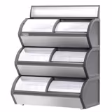 Fali fagyasztóláda - 1200x900 mm - 420 liter - 3 szint - tartozék kosarakkal