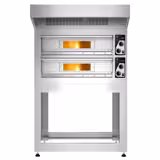 Cuptor electric pentru pizza – 4+4 x 33 cm – cu acționare manuală – include capac și suport