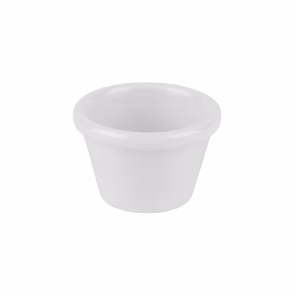 (24 stuks) Dipschaaltje - CASUAL - Melamine - 50ml - Ø60mm - Wit
