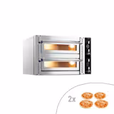Commercial Electric Pizza Oven – 4+4 x 25 cm – Manual