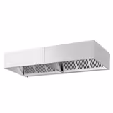 Commercial Wall-Mounted Extractor Hood - 2800mm - with Baffle Filters & Lighting