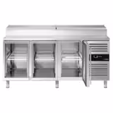 Saladette refrigerata professionale PREMIUM - 1795x700mm - 3 porte in vetro - per 8x GN 1/3 vaschette