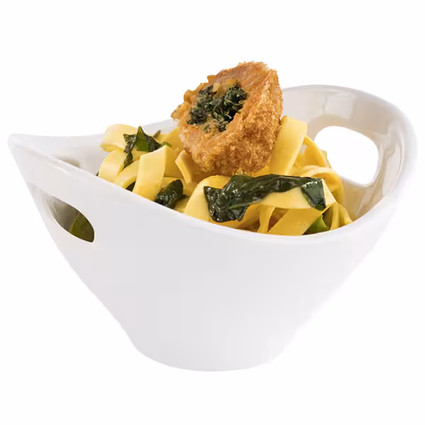 (20 stuks) Schaal - MINI - Melamine - 0,18L - 130x120mm - Wit