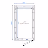 Cameră frigorifică de congelare - 1200x2100 mm - 3,20 m³ - izolație 120 mm