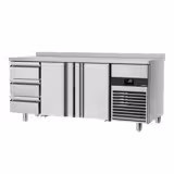 Balcão refrigerado PREMIUM - 1865x700mm - com 2 portas - 3 gavetas - com Rebordo