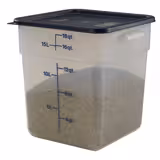 (6 pezzi) CAMBRO | CAMSQUARES® - Contenitore - 17,2 litri - Trasparente