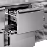Mesa de preparação refrigerada ECO - 1795x700mm - com 1 porta & 4 gavetas - para 8x GN 1/3