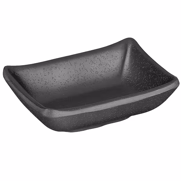 (6 Stück) Dipschälchen - ZEN - Melamin - 50ml - 90x70mm - Schwarz