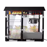 Macchina per popcorn PROFESSIONALE - 1,70kW - 5kg/h - con 1 pentola - Nero