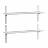 Étagère murale ECO en inox - 1800 × 400 mm - avec 2 étages