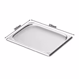 Plateau en inox GN 1/2 - Hauteur : 10 mm