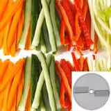 Ploče za stroj za tartlete GSA5 - Standard - Štapići (julienne) - visokokvalitetno - Ø 180 mm - Visina 55 mm - Nazubljenje 4x4 mm - dodatna oprema; lako čišćenje; za ugostiteljske; u skladu s CE