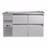 Comptoir de bar réfrigéré PREMIUM PLUS - 1550x700mm - 4 tiroirs