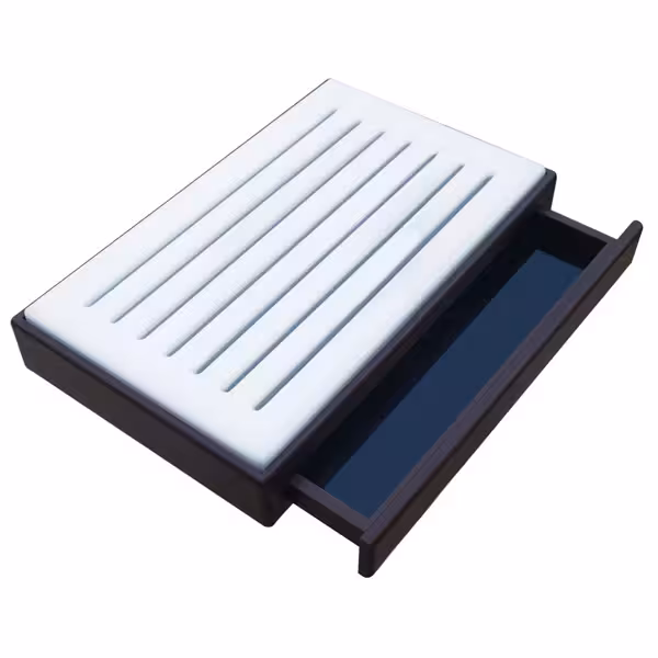 Broodsnijplank - 525x350x90mm - Kunststof - Wit - Kruimellade