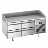 Pizzawerkbank PREMIUM PLUS - 1490x700mm - met granieten werkblad - met 4 laden