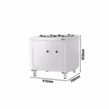 Bordenstapelaar KOPENHAGEN - verwarmd - 400W - Ø280mm - 120 borden - 910x700x850mm