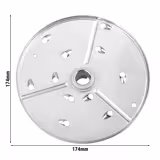 Disque à râpe pour coupe-légumes - Rond - 7mm - Ø 174mm - compatible avec GEA4, GEA4K