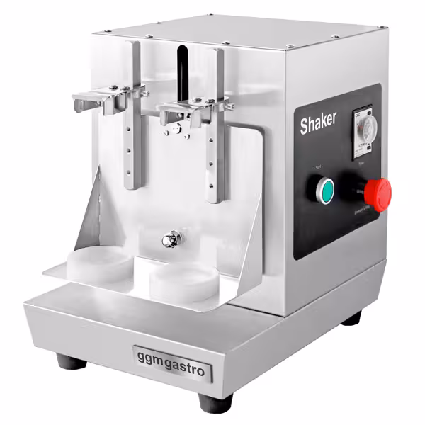 Elektrischer Milch-, Cocktail- & Bubble Tea Shaker - doppelt - 40 Watt - 240 U/min - Edelstahl