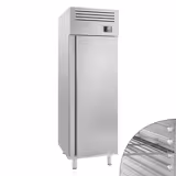 Koelkast RVS PREMIUM PLUS - GN 2/1 - 687mm - 560liter - tot +2°C tot +8°C - met 1 deur - geforceerde koeling, LED‑verlichting, legroosters & slot