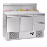 Pripremni rashladni pult ECO - 1368x700 mm - 2 vrata i 2 ladice - za 8x GN 1/6