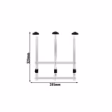 FUCHS | Support mural pour 3 bouteilles - 0,7 à 1 litre