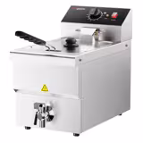 Frituurpan - 8 liter - 3,25 kW - mechanische bediening - met aftapkraan